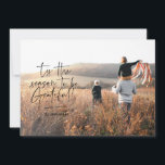 Modern script grateful photo holiday<br><div class="desc">Modern script grateful photo holiday design</div>