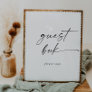 Modern Script Guest Book Sign