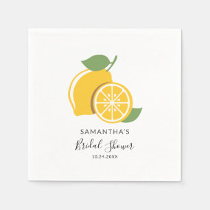 Modern Script Hand-Lettered Bridal Shower Paper Napkins