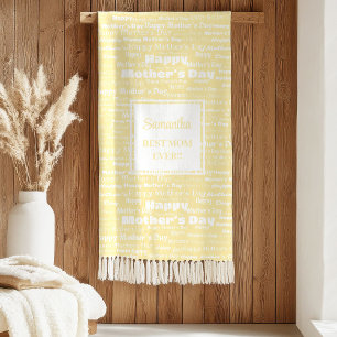 Modern Script Happy Mother’s Day Gift for Her  Sherpa Blanket