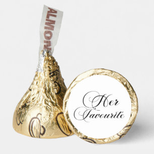 Modern Script 'Her Favourite' Hershey®'s Kisses®
