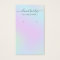 Modern Script Holographic Earring Holder Card