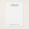 Modern Script Jewelry Earring Display Card