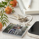 Modern Script Love Custom Engaged Couples Photo Keychain<br><div class="desc">Take your favorite moment with you wherever life leads. This Modern Script Love Custom Engaged Couples Photo Keychain features your cherished engagement or couple’s photo paired with soft,  flowing modern script for a clean and romantic aesthetic. Lightweight,  durable,  and fully personalized,  it’s the perfect everyday accessory and heartfelt gift.</div>