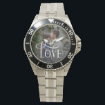 Modern Script Love Custom Engaged Couples Photo Watch<br><div class="desc">Celebrate your love story with this Modern Script Love Custom Engaged Couples Photo Watch, featuring your favorite engagement or couple’s photo beautifully displayed on the watch face. Designed with a clean, modern aesthetic and elegant script lettering, this personalized watch becomes more than just an accessory- it becomes a daily reminder...</div>