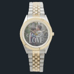 Modern Script Love Custom Engaged Couples Photo Watch<br><div class="desc">Celebrate your love story with this Modern Script Love Custom Engaged Couples Photo Watch, featuring your favorite engagement or couple’s photo beautifully displayed on the watch face. Designed with a clean, modern aesthetic and elegant script lettering, this personalized watch becomes more than just an accessory- it becomes a daily reminder...</div>