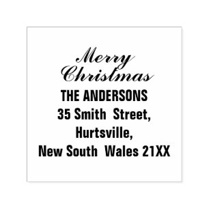 Modern Script Merry Christmas Self-inking Stamp