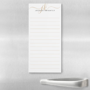 Modern Initials Notepad Personalized Monogram Custom Note pad – Mayfly and  Junebug Designs