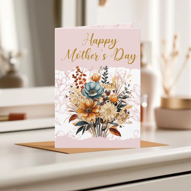 Modern Script Mother’s Day Pink Scripture Photo Card (Creator Uploaded)