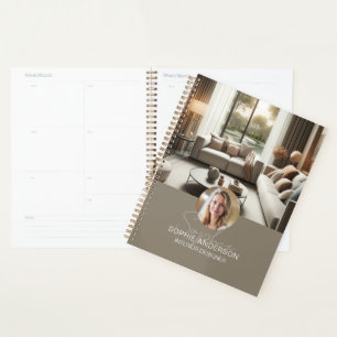 Modern Script Name Photo QR Professional Planner
