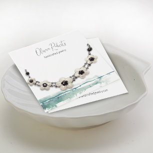 Modern Script Necklace Bracelet Display Card