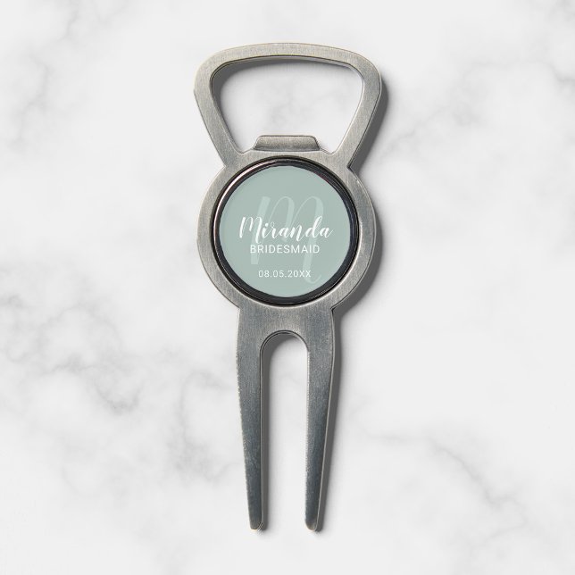 Modern Script Personalized Bridesmaid Divot Tool (Creator Uploaded)