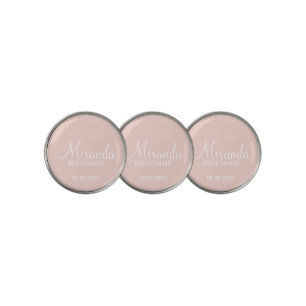 Modern Script Personalized Bridesmaid Golf Ball Marker