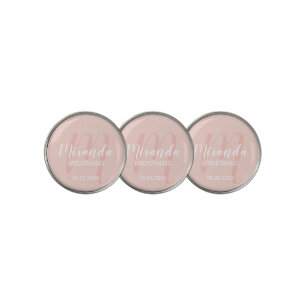 Modern Script Personalized Bridesmaid Golf Ball Marker