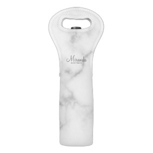 Modern Script Personalized Bridesmaids Wine Bag