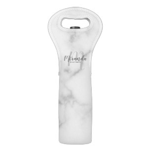 Modern Script Personalized Bridesmaids Wine Bag
