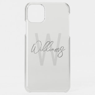 Modern Script Personalized Monogram and Name iPhone 11 Pro Max Case