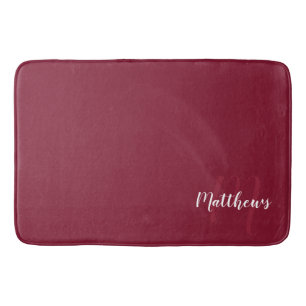 Modern Script Personalized Monogram & Family Name Bath Mat
