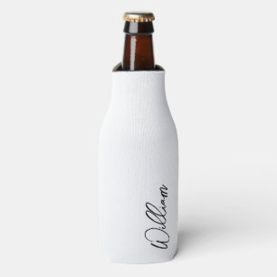 Modern Script Personalized Name Bottle Cooler