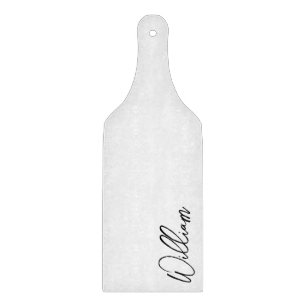 Modern Script Personalized Name Cutting Board