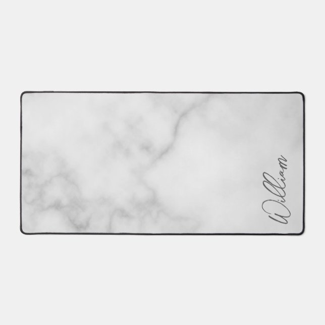 Modern Script Personalized Name Desk Mat (Front)