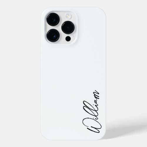 Modern Script Personalized Name iPhone 14 Pro Max Case