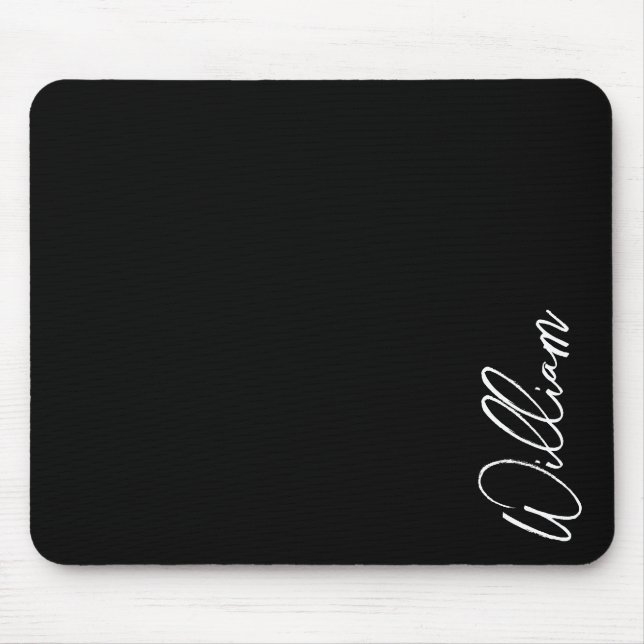 Modern Script Personalized Name Mouse Pad (Front)