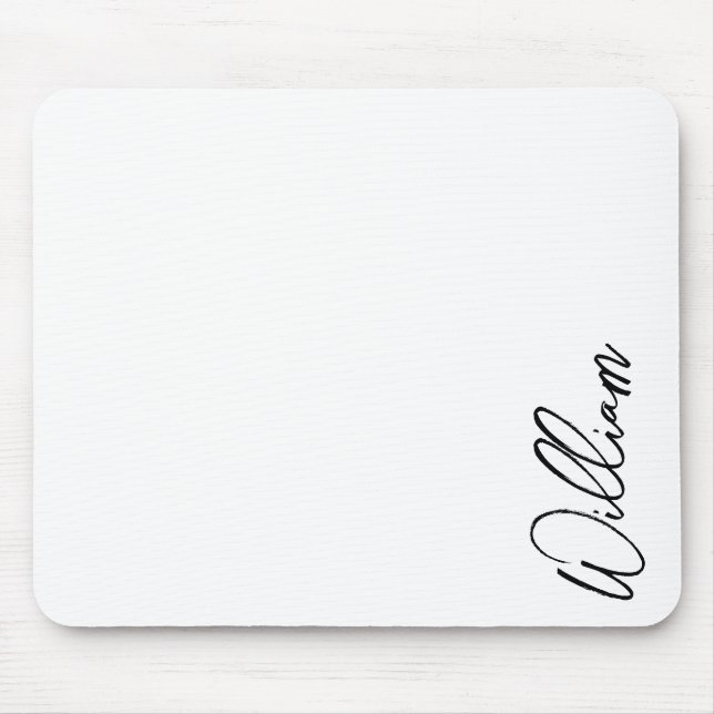 Modern Script Personalized Name Mouse Pad (Front)