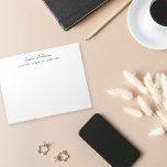 Modern Script Personalized Name Notepad<br><div class="desc">Modern and simple custom-designed notepad.</div>