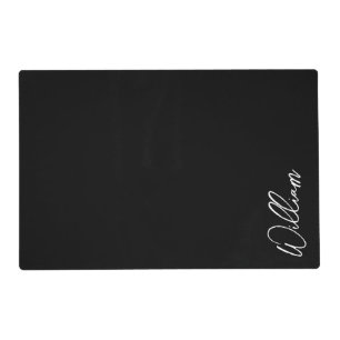 Modern Script Personalized Name Placemat