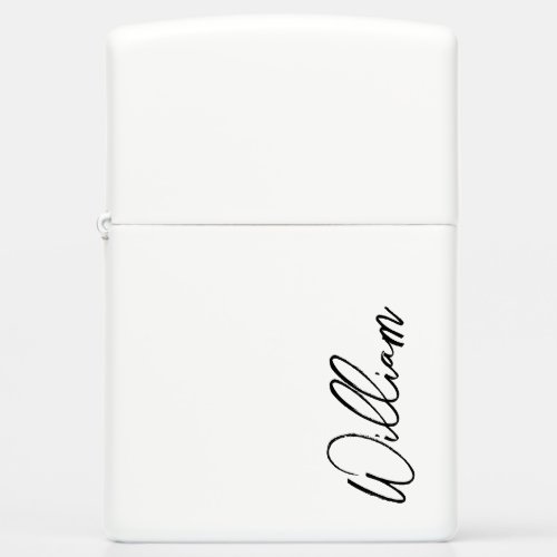 Modern Script Personalized Name Zippo Lighter