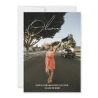 Modern Script Photo Collage Graduation Party