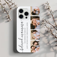 Modern Script Photo Collage Mothers Day Phone Case