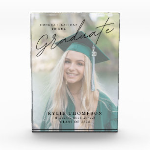 Modern Script Photo Graduation Gift 