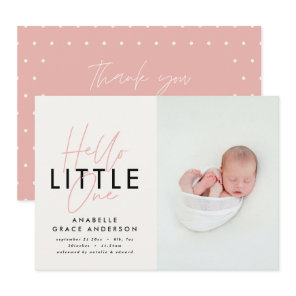 Modern script photo hello little one
