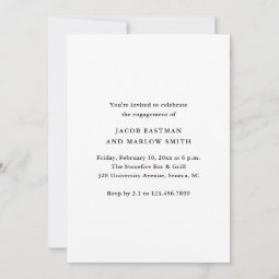 Modern Script Photo Wedding Engagement Party Invitation | Zazzle