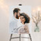 Modern script  photo welcome to the wedding foam b
