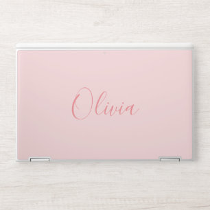 Modern Script Pink HP Laptop Skin
