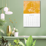 Modern Script Positive Affirmation 2025 Calendar<br><div class="desc">2025 modern customizable calendar featuring positive affirmations on textured colored background (can be replaced with your own photographs). Perfect for adding minimalist charm to your home or as a heartfelt gift to your friends and family this holiday season. Click on “personalize this template” to add your family photos or your...</div>
