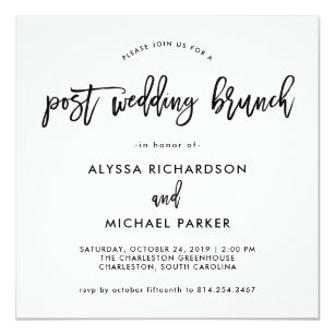 after brunch 5x5 wedding invitations zazzle