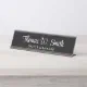Modern Script Professional Black Desk Name Plate | Zazzle
