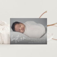 Modern Script Religious Baptism & Christening