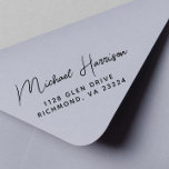 Modern Script Return Address Self-inking Stamp<br><div class="desc">Stylish return address stamp. Your name takes center stage in a modern stylish script and your address is displayed in a clean and legible typography,  ensuring clarity and easy readability.</div>