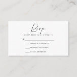 Modern Script RSVP Card<br><div class="desc">All aspects of this design can be edited (font,  text size,  or floral accents moved/removed) to fit your needs. Please contact me if you need help with this design.</div>