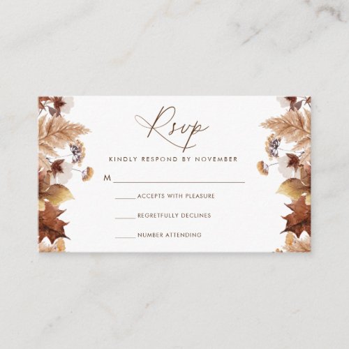 Modern Script RSVP Card