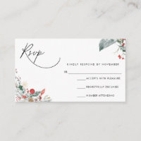 Modern Script RSVP Card