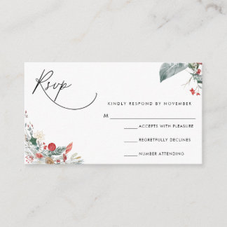 Modern Script RSVP Card