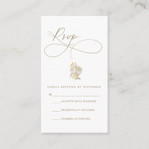 Modern Script RSVP Card