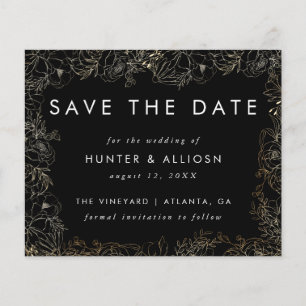 Modern Script Save The Date   Budget  Flyer