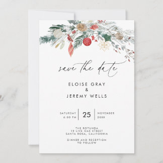 Modern Script Save the Date Invitation